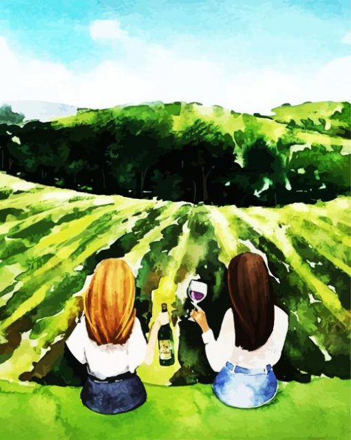 Friends On A Trip Anime paint by numbers