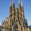 Gaudi Sagrada Familia Barcelona paint by numbers