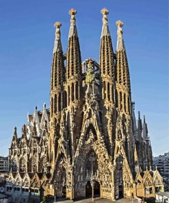 Gaudi Sagrada Familia Barcelona paint by numbers