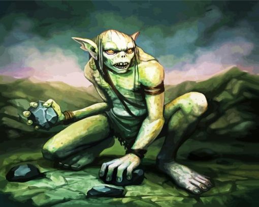 Goblin The Monster paint by numbers