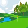 Golf Landscape Animation paint by numbers