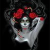 Aesthetic Gothic La Calavera Catrina paint by numbers