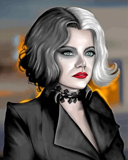 Gothic Cruella paint by number