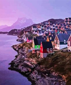 Greenland At Sunset paint by numbers
