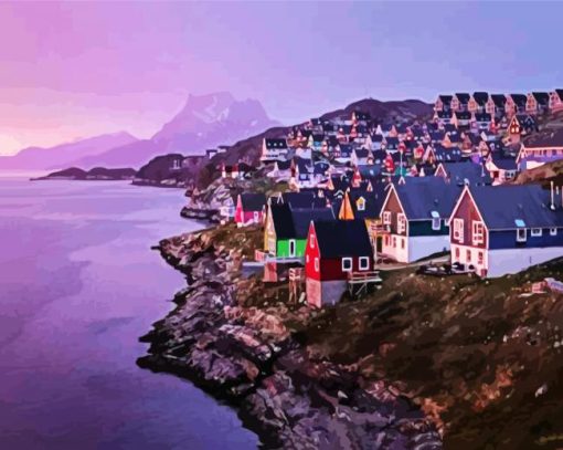 Greenland At Sunset paint by numbers