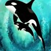 Aesthetic Killer Whales Art paint by numbers