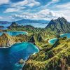 Komodo Island Indonesia Seascape paint by numbers