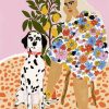 Lady Snd Dalmatian Dog paint by numbers