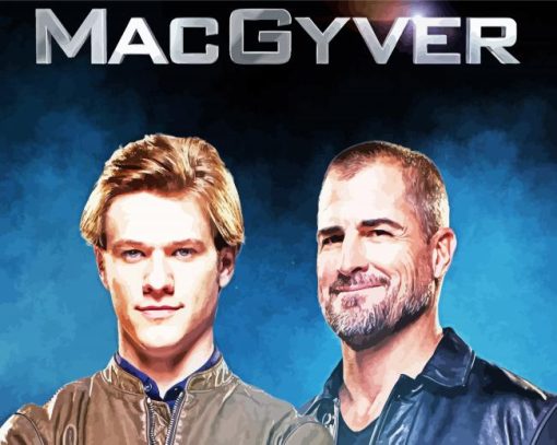 MacGyver Poster paint by numbers
