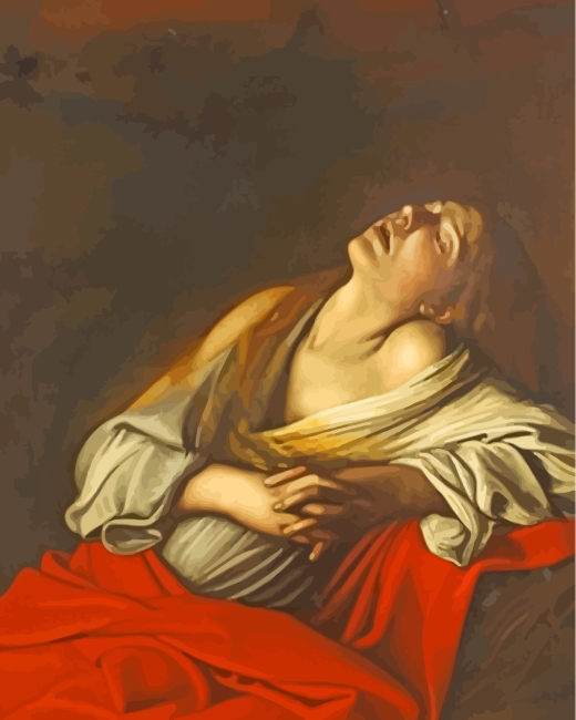 Mary Magdalen In Ecstasy paint by number