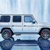 White Mercedes G63 paint by numbers