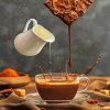 Delicious Milk And Chocolate Splash paint by numbers