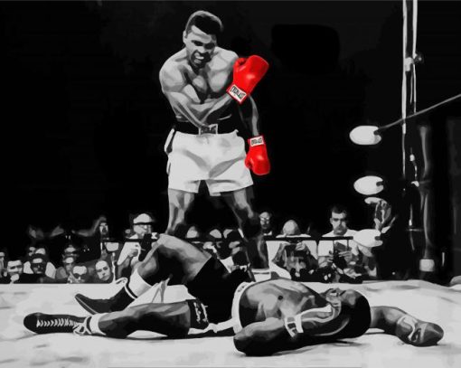 Muhammad Ali Fighter paint by numbers