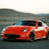 Orange Nissan Z Car paint by numbers
