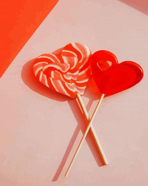 Romantic Lolipops paint by numbers