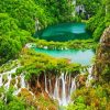 Plitvice Lakes National Park Croatia paint by numbers