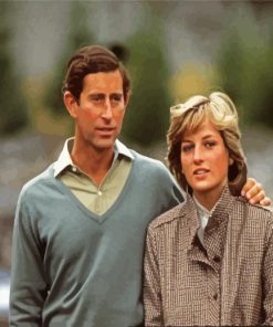 Prince Charles And Princesse Diana paint by numbers