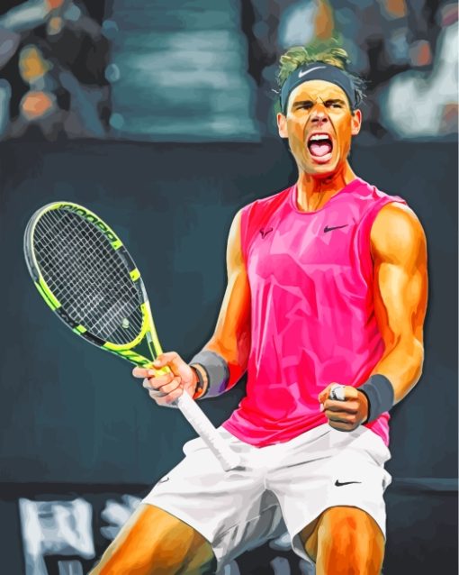 Rafael Nadal paint by number