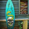 Skull Surfboard paint by numbers