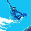 Snowboarding Art paint by numbers