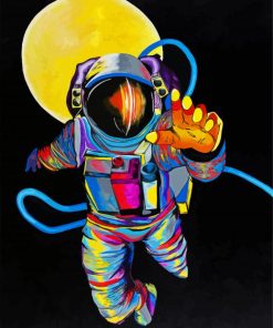 Space Man paint by numbers