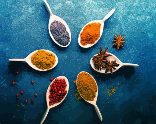 Spices And Dried Herbs paint by numbers