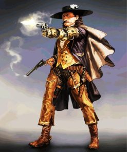 Aesthetic Steampunk Man paint by numbers