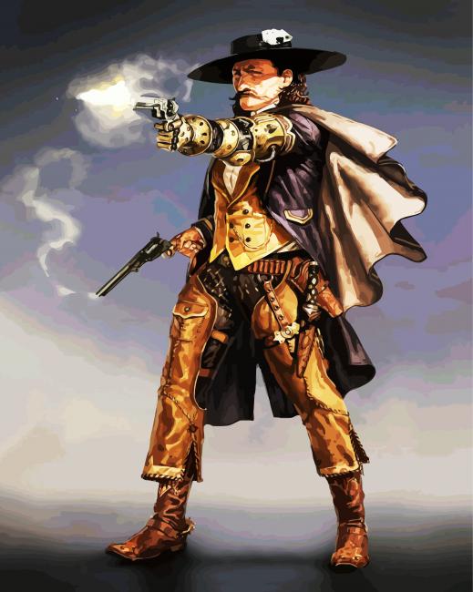 Aesthetic Steampunk Man paint by numbers