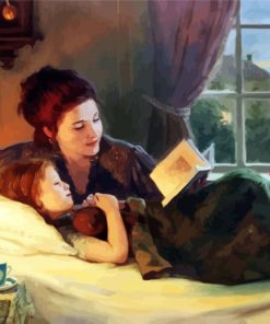 Story Time Mother And Daughter paint by numbers