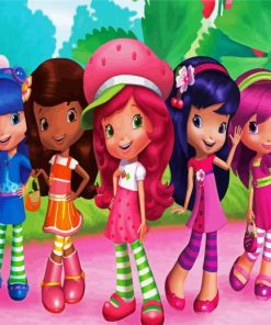 Strawberry Shortcake And Her Friends paint by numbers