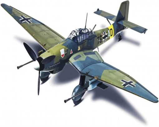 Stuka Plane War paint by numbers