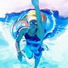 Swimmer Women paint by numbers