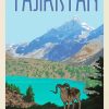 Tajikistan Poster Art paint by numbers