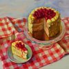 Tasty Strawberry Layers Cake paint by numbers