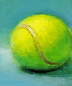 Tennis Ball Illustration paint by numbers