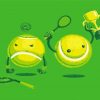 Tennis Balls Illustration paint by numbers