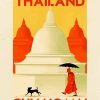Thailand Asia Poster Art paint by numbers