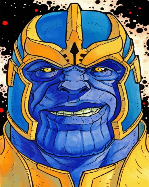 Marvel Thanos paint by numbers