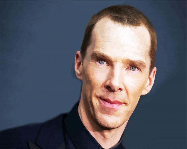 The Actor Benedict Cumberabatch paint by numbers