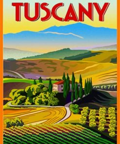 Tuscany Poster Art paint by numbers