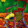 Van Gogh Gauguins Chair paint by numbers
