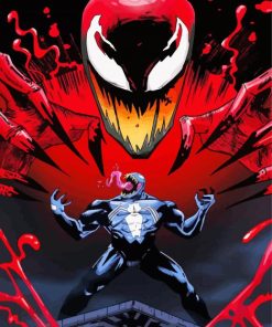 Venom And Carnage paint by number