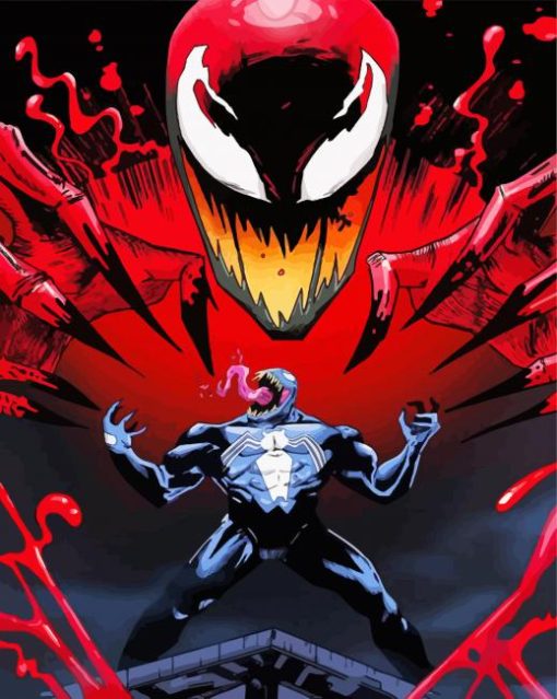 Venom And Carnage paint by number