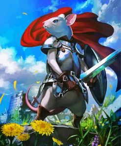 Warrior Mouse Animation paint by numbers