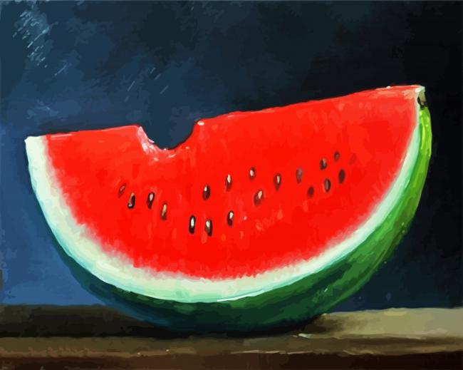 Wtermelon Fruit paint by numbers