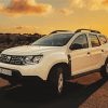 White Dacia Duster paint by numbers