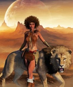 Zodiac Leo Woman paint by numbers