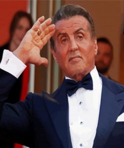 Sylvester Stallone American Actor paint by numbers
