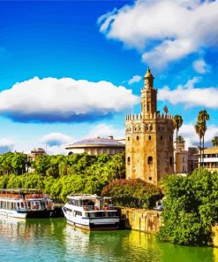 Torre Del Oro Spain paint by numbers