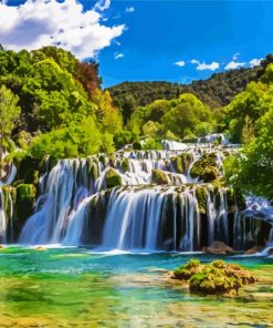 Krka National Park paint by number